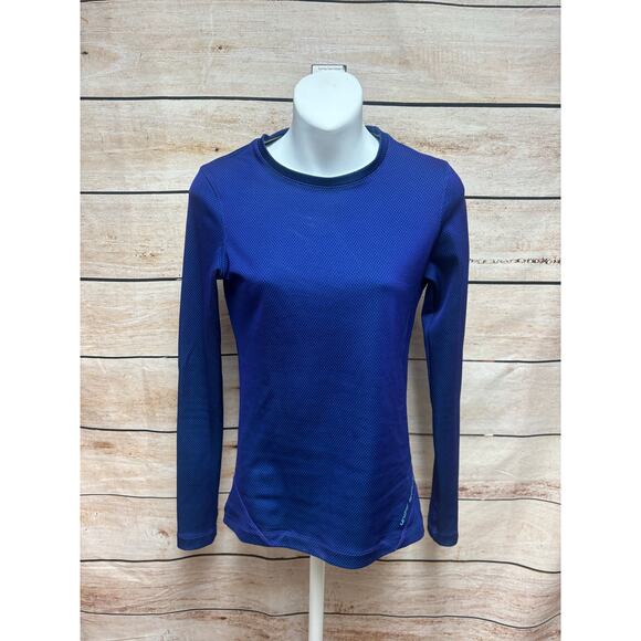 Under Armour Shirt Womens Size XL Cold Gear Long Sleeve Base Layer Top Blue - Picture 1 of 11